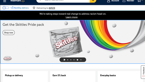 Skittles 'Pride Pack' Walmart Carousel Ad